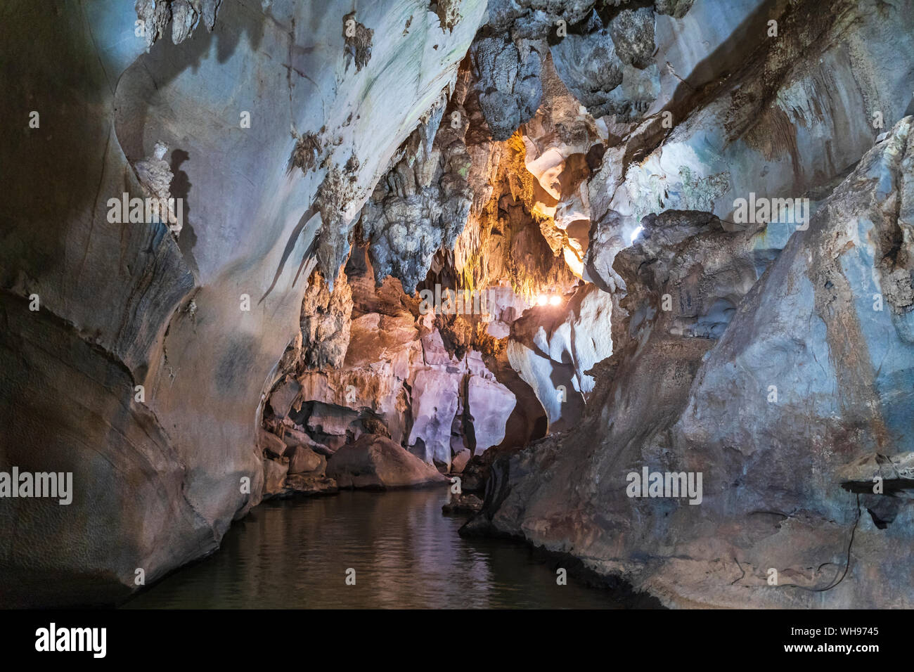Cueva del Indio (Indian Cave), Vinales, Sito Patrimonio Mondiale dell'UNESCO, Pinar del Rio Provincia, Cuba, West Indies, America Centrale Foto Stock