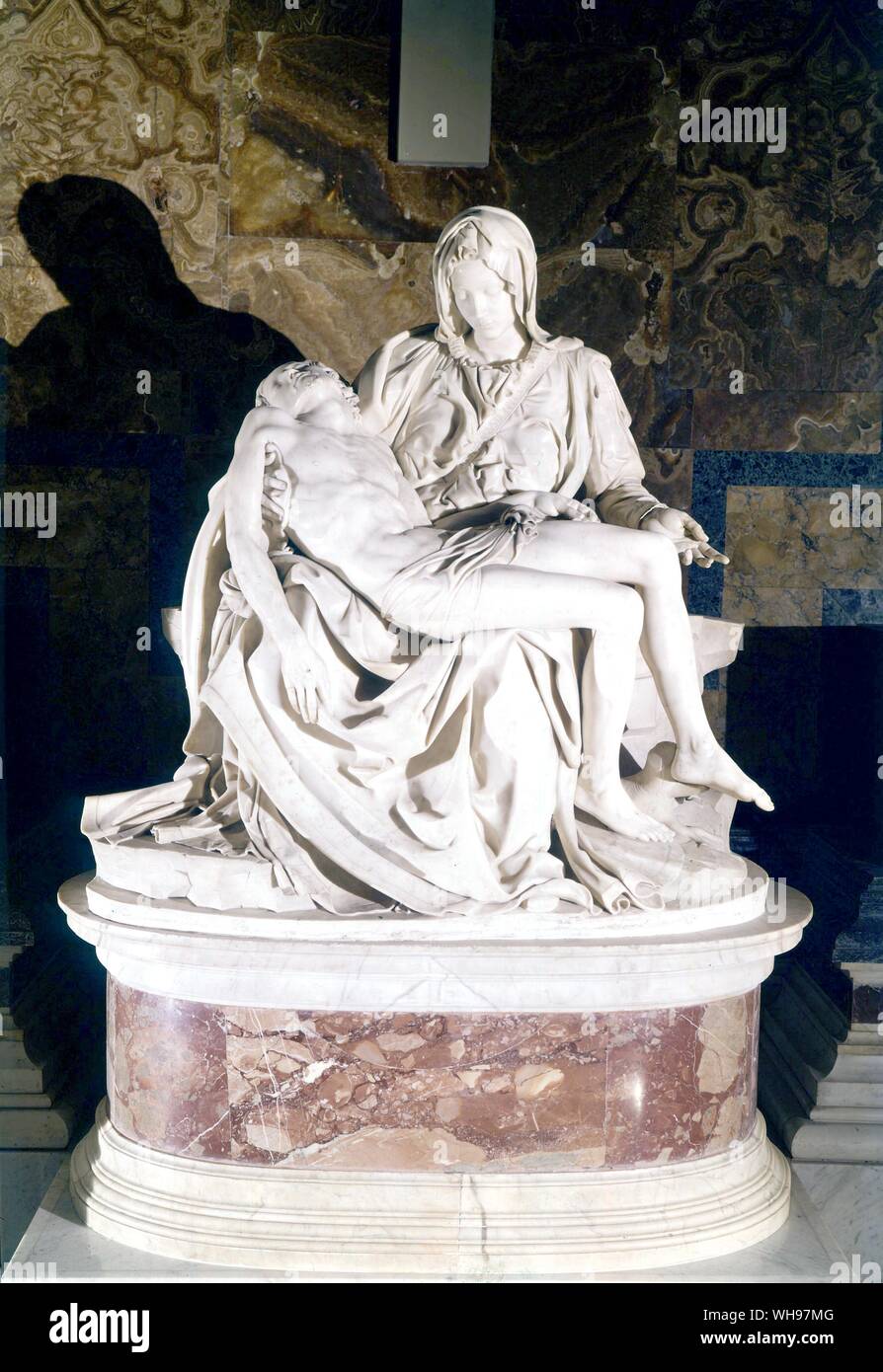 Michelangelo Pieta San Pietro di Roma Italia Foto Stock