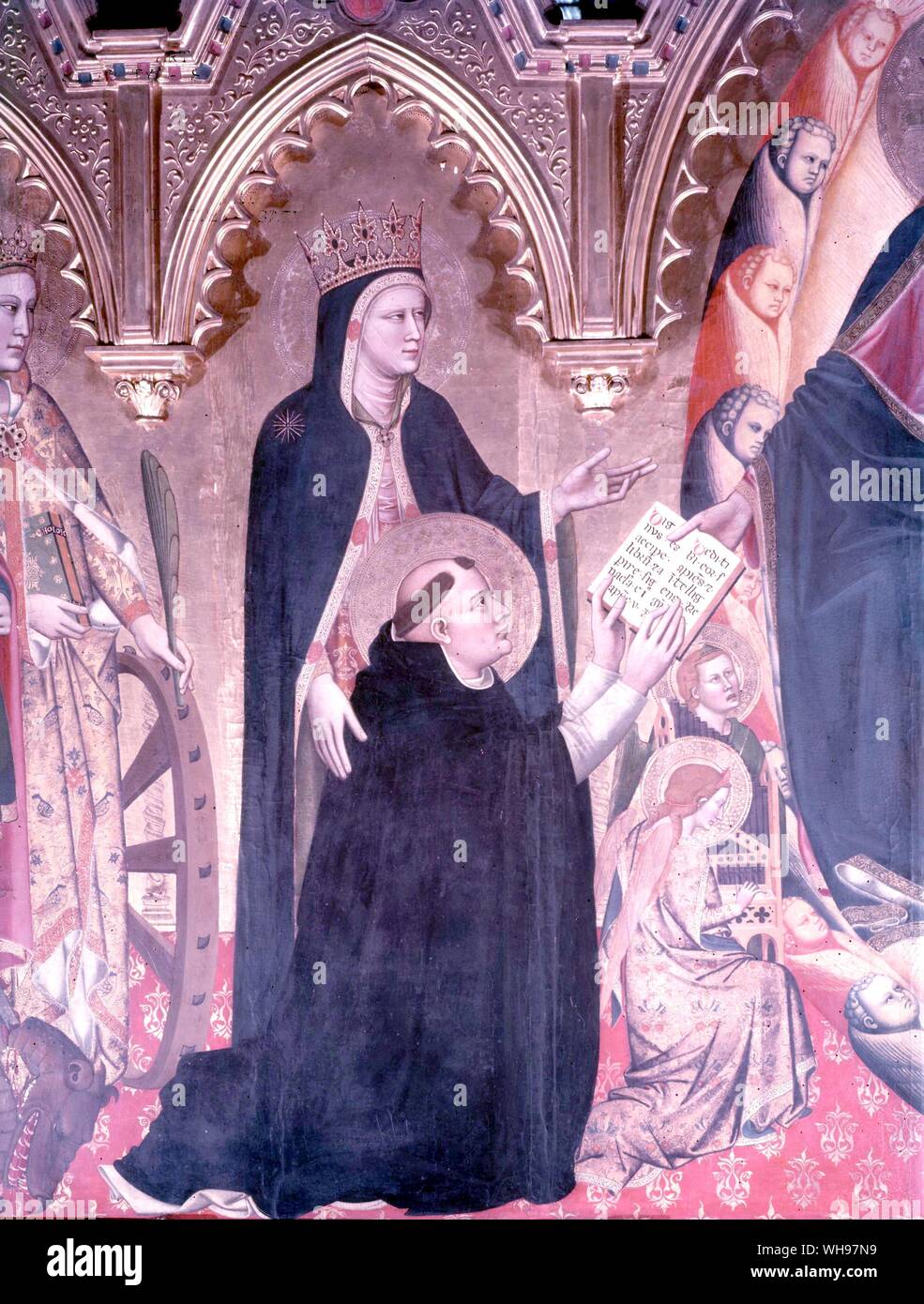 San Tommaso d Aquino 1225-74. Scolastico italiano filosofo e teologo Foto Stock