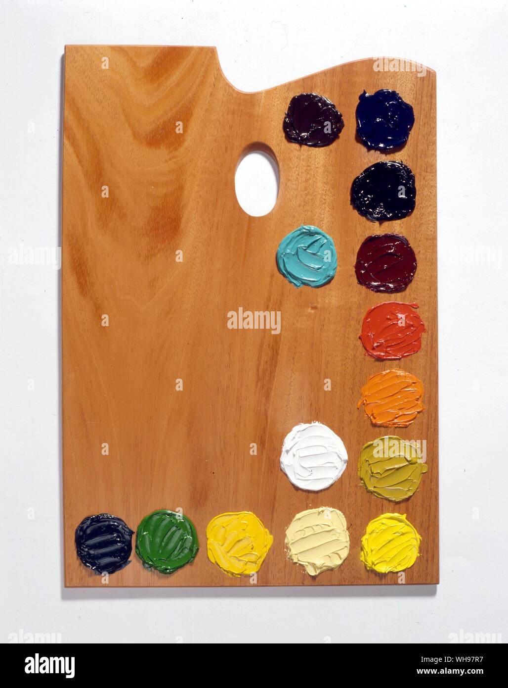 pittura a olio Foto Stock