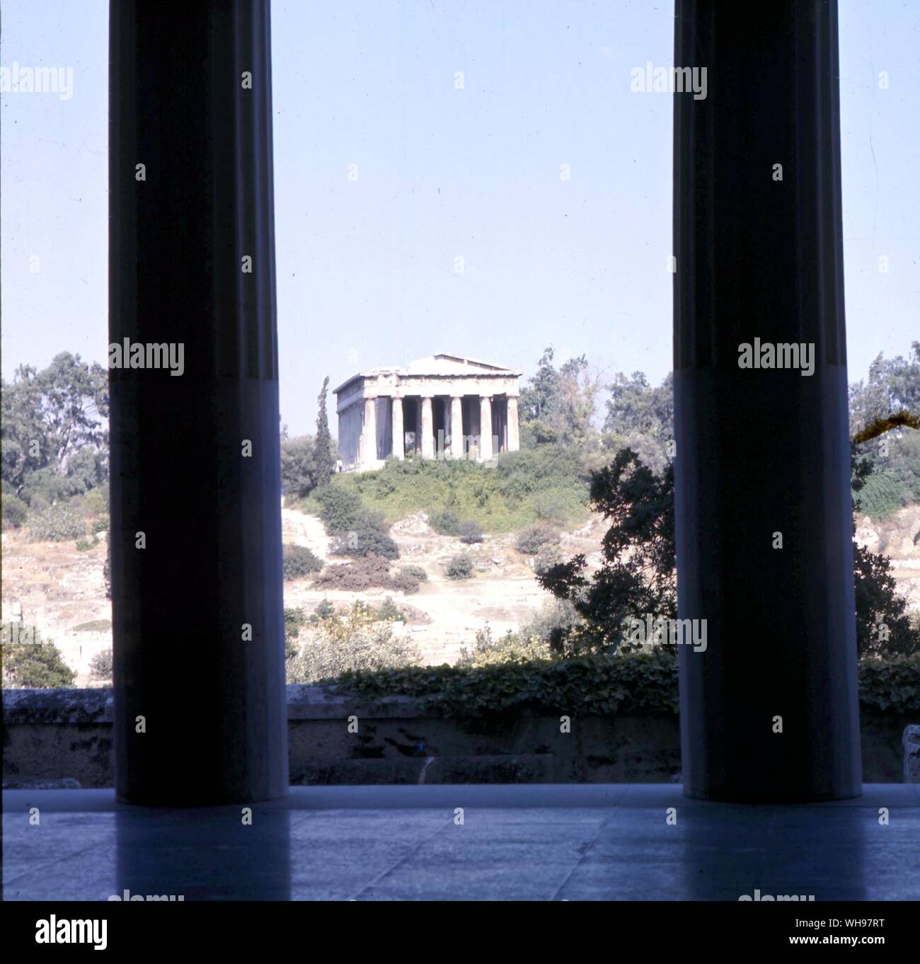 Ad Atene il Theseion Foto Stock