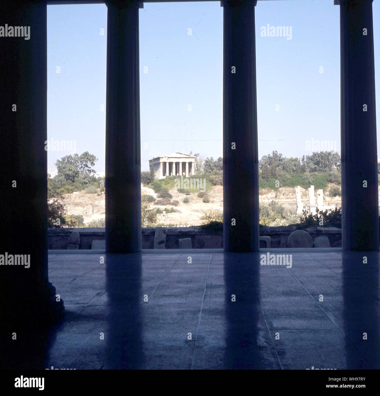 Ad Atene il Theseion Foto Stock