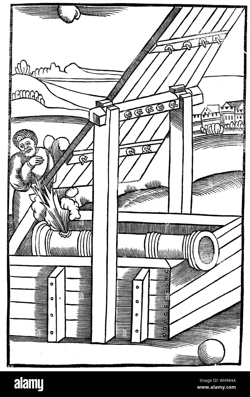 Warfare/ Inizio Cannon, 1532 (?). Foto Stock