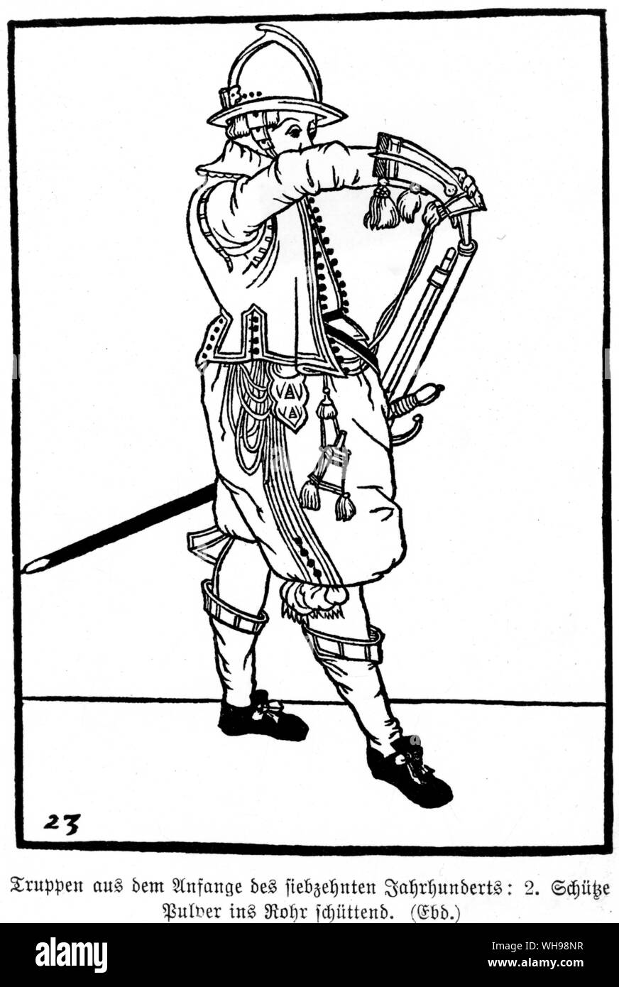 Warfare/Soldati, Tedesco, poss.inizio del XVII secolo. Foto Stock