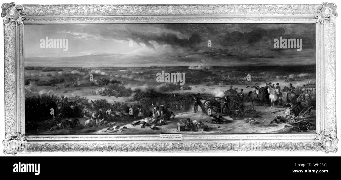 Warfare/la battaglia di Waterloo, 1815. Foto Stock