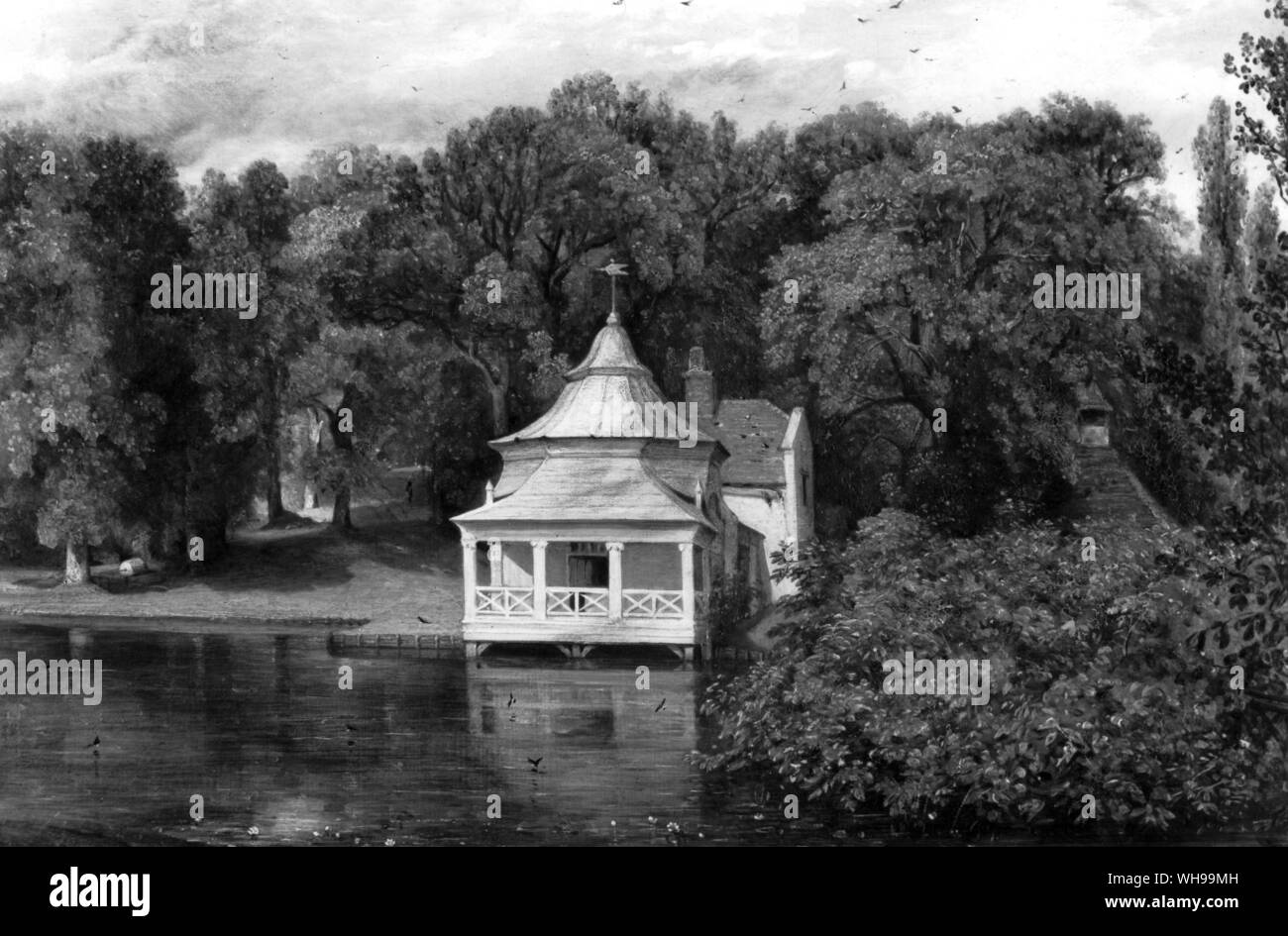 "Quarti", Arlesford. Dettaglio di un dipinto di Constable, 1816. Foto Stock