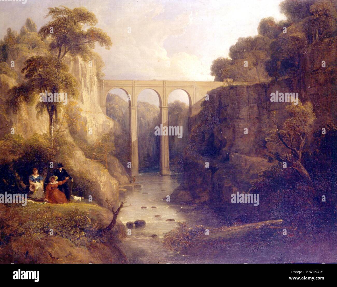 Thomas Telford's Cartland roccioso del ponte Foto Stock