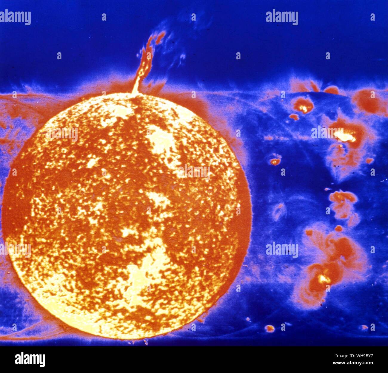 Spazio/Sun. Eruzione solare. Foto Stock