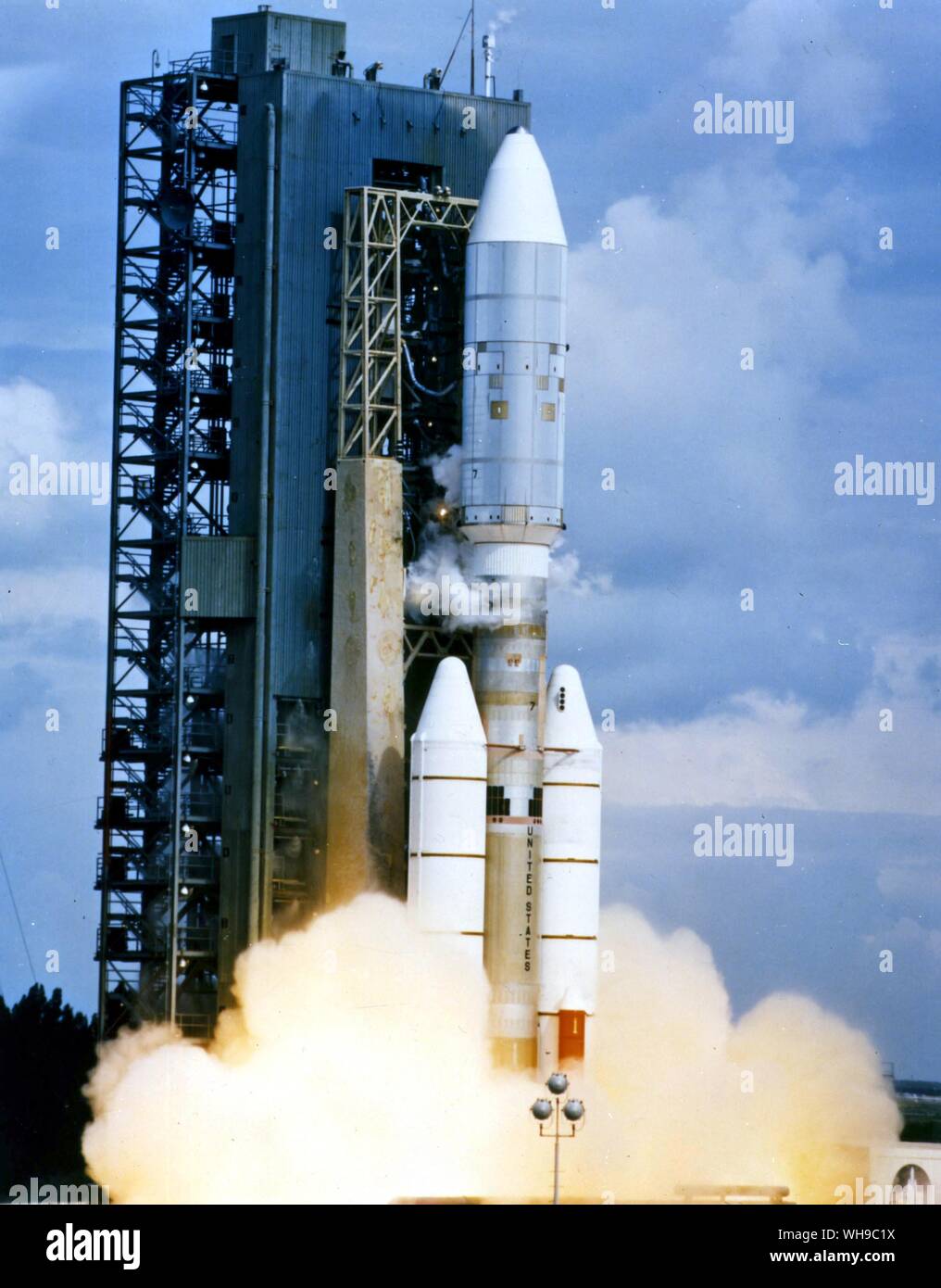 Spazio lancia. Voyager. 20 agosto 1977. Foto Stock
