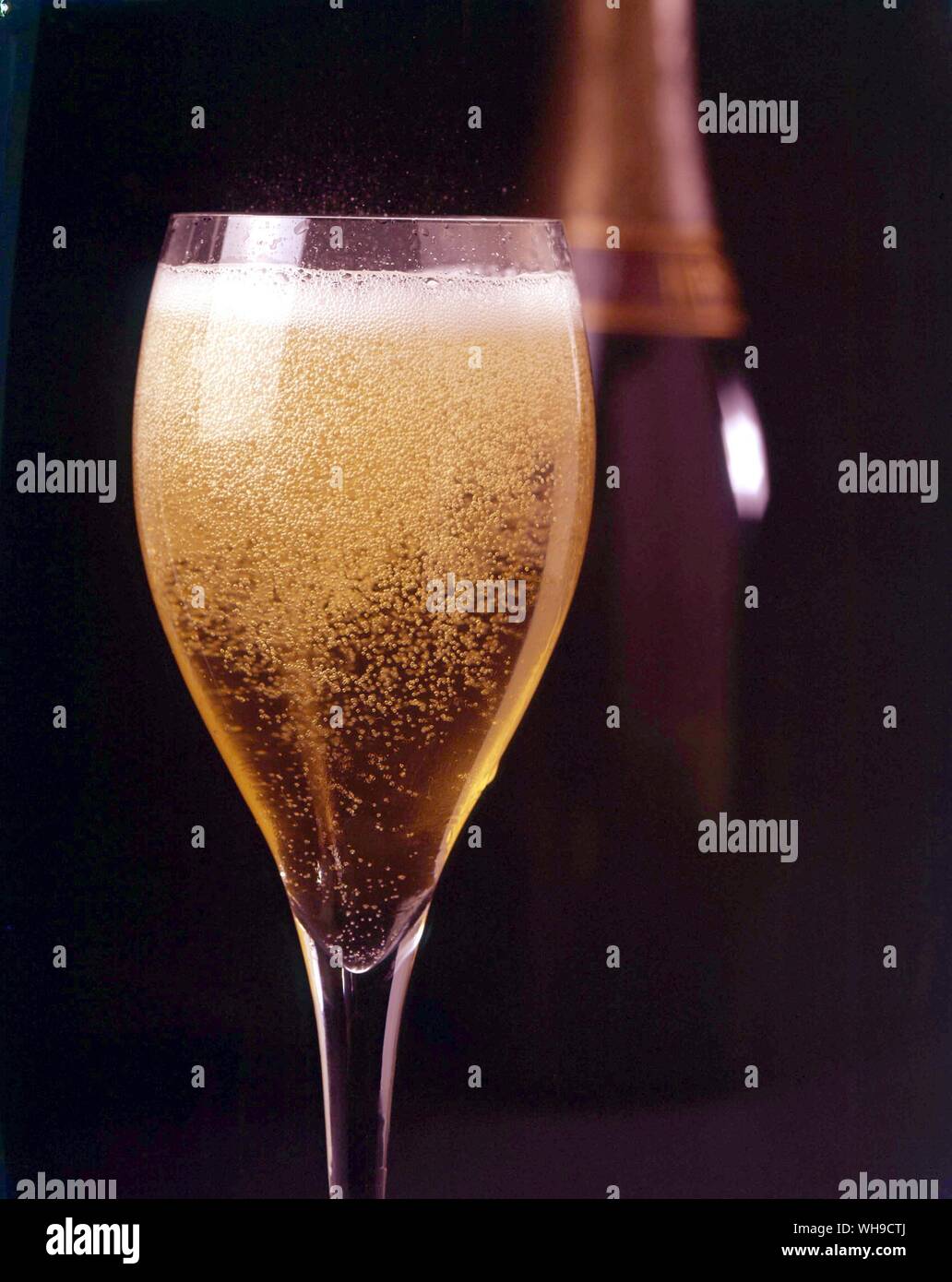 Bicchiere di Champagne Foto Stock