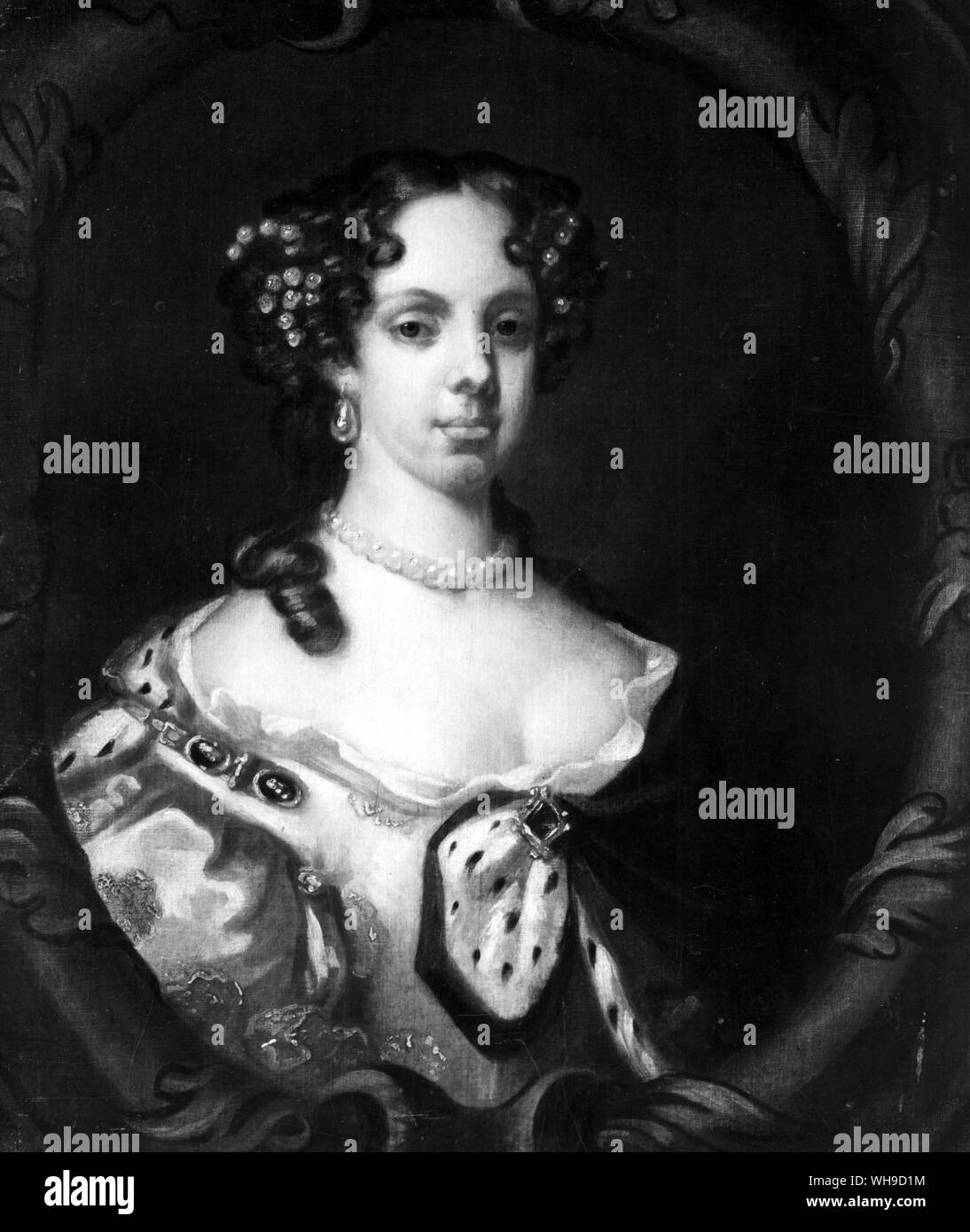 Caterina di Brabanza (1638-1705), regina di Carlo II d'Inghilterra, 1662-85. Foto Stock