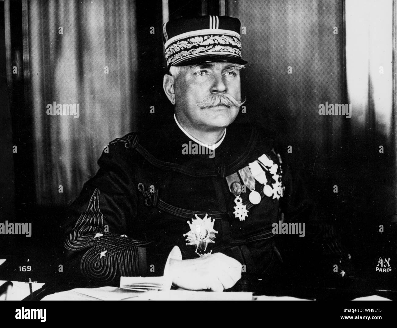 Il generale Joseph Jacques Joffre (1852-1931). Il maresciallo di Francia. Foto Stock