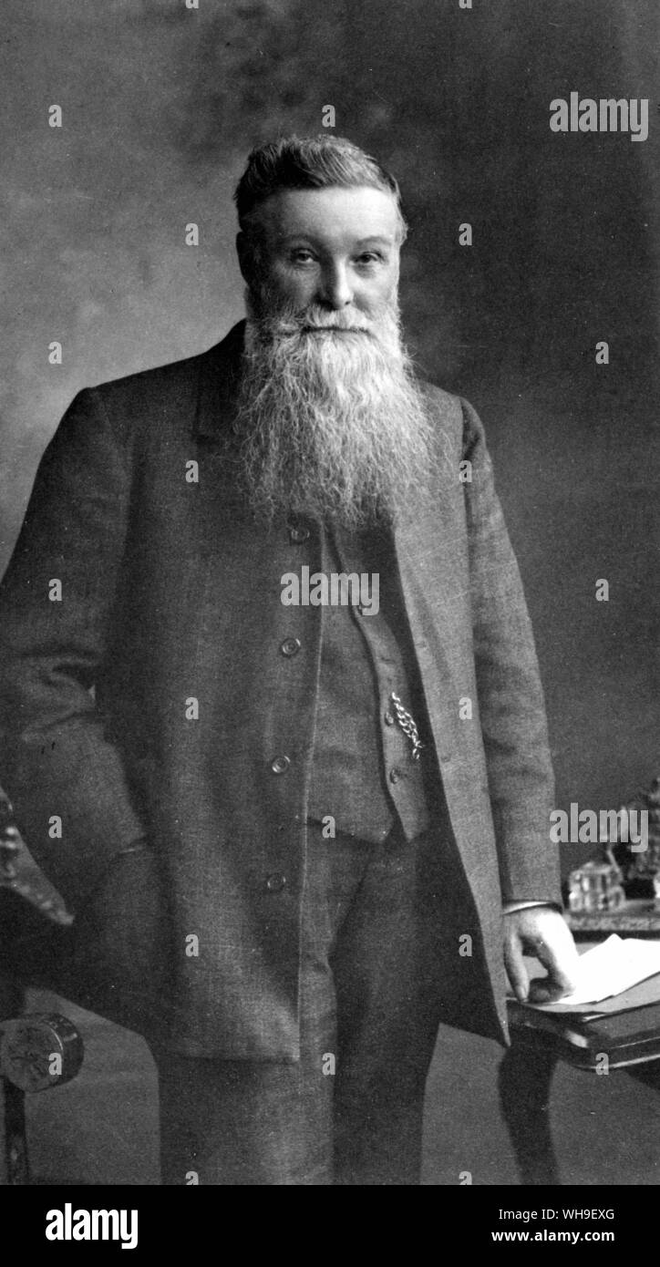 John Boyd Dunlop (1840-1921), inventore scozzese che ha fondato la società di gomma che porta il suo nome. Foto Stock