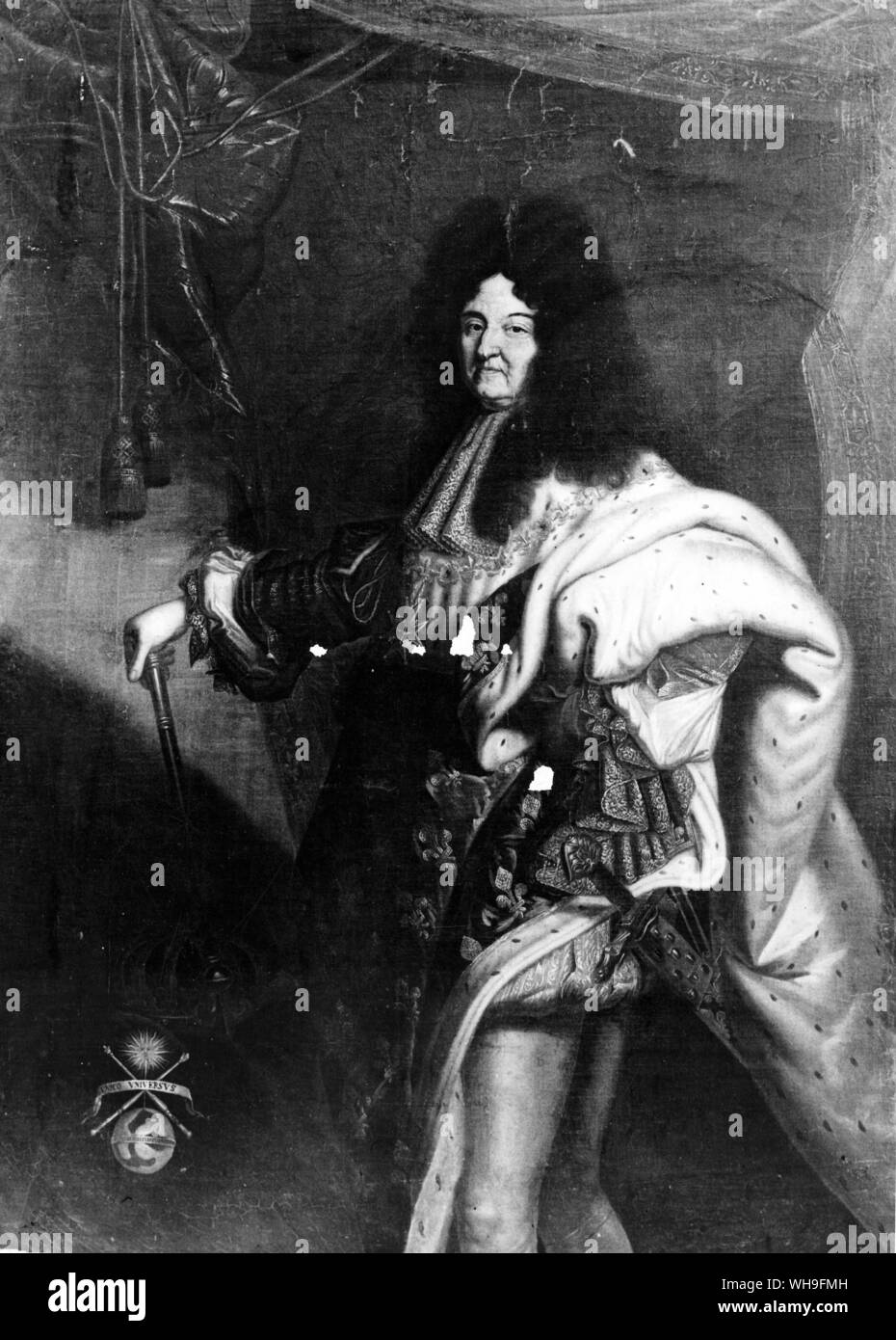 Il re Luigi XIV (chiamato il Re Sole) (1638-1715), Re di Francia dal 1643. Foto Stock