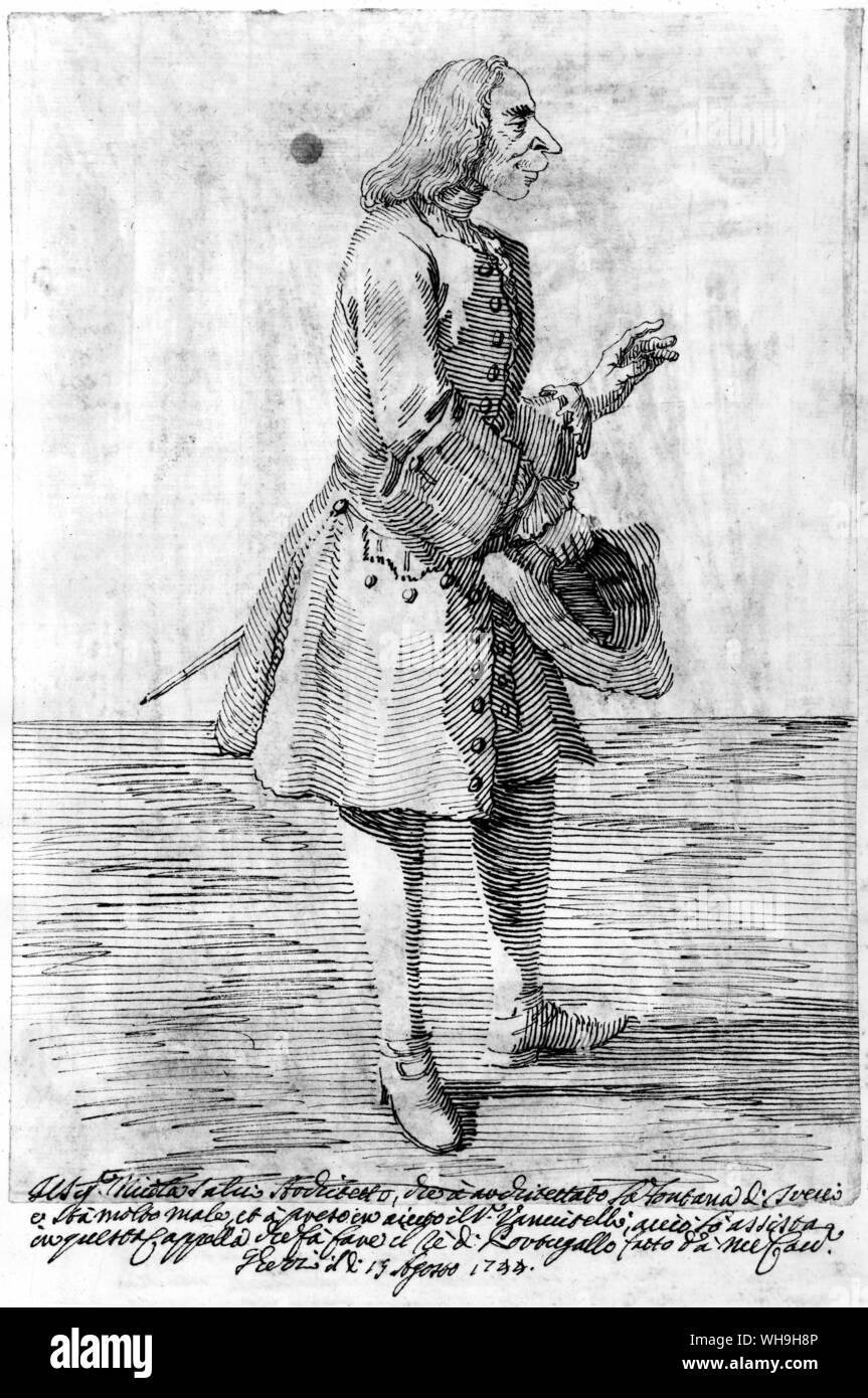 Nicola Salvi (dalla Biblioteca Vaticana) Foto Stock