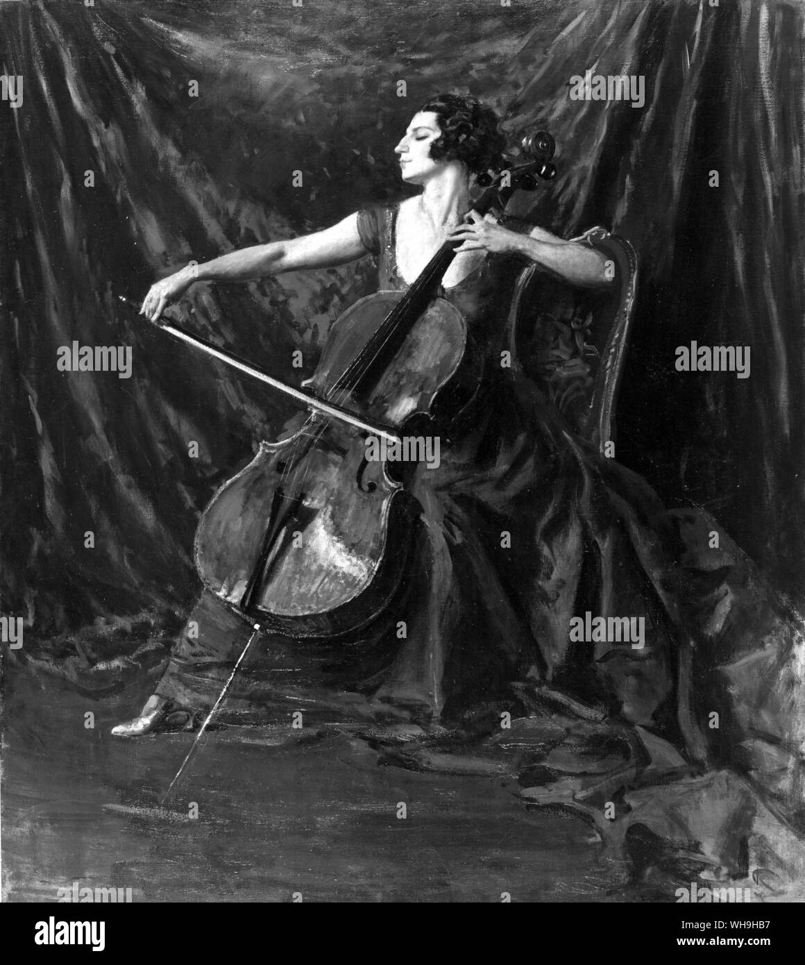 Madame Suggia, violoncellista. Foto Stock