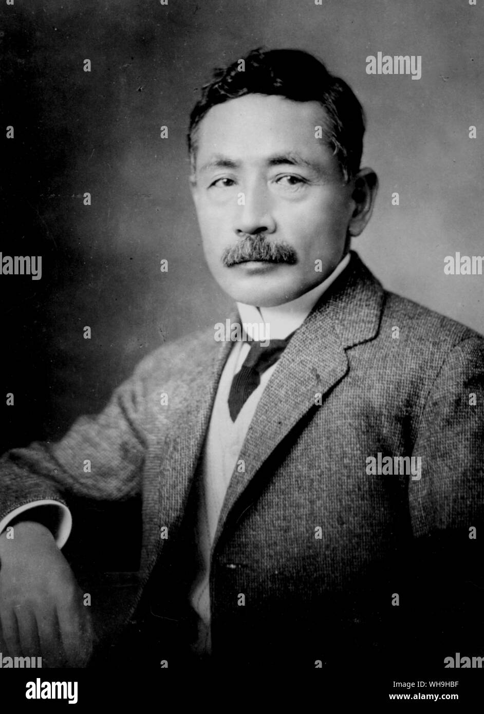 Soseki Natsume (1867-1916), nome della penna di Natsume Kinnousuke, romanziere giapponese. Foto Stock