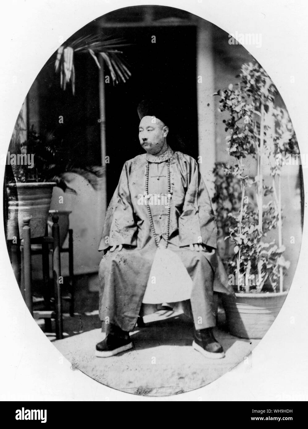 Su-Shun (eseguiti nel 1861 per cospirazione contro Tzu-Hsi, ultimo imperatore della Cina). Foto Stock