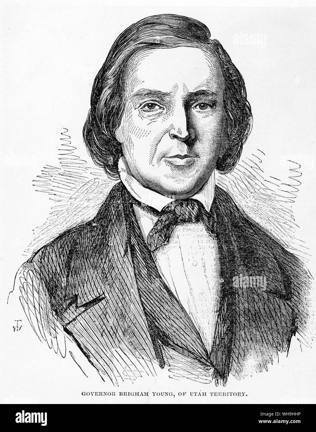 Governatore Brigham Young (1801-1877) del territorio dello Utah. Noi Mormon leader religiosi. Foto Stock
