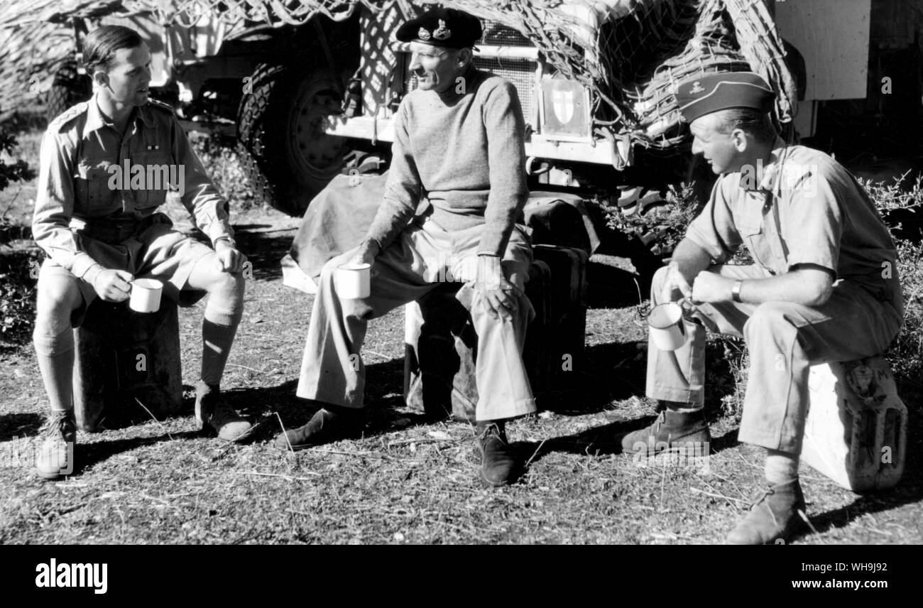 Maresciallo di Campo Bernard Montgomery (1887-1976), il generale inglese in Nord Africa durante la Seconda Guerra Mondiale. Foto Stock