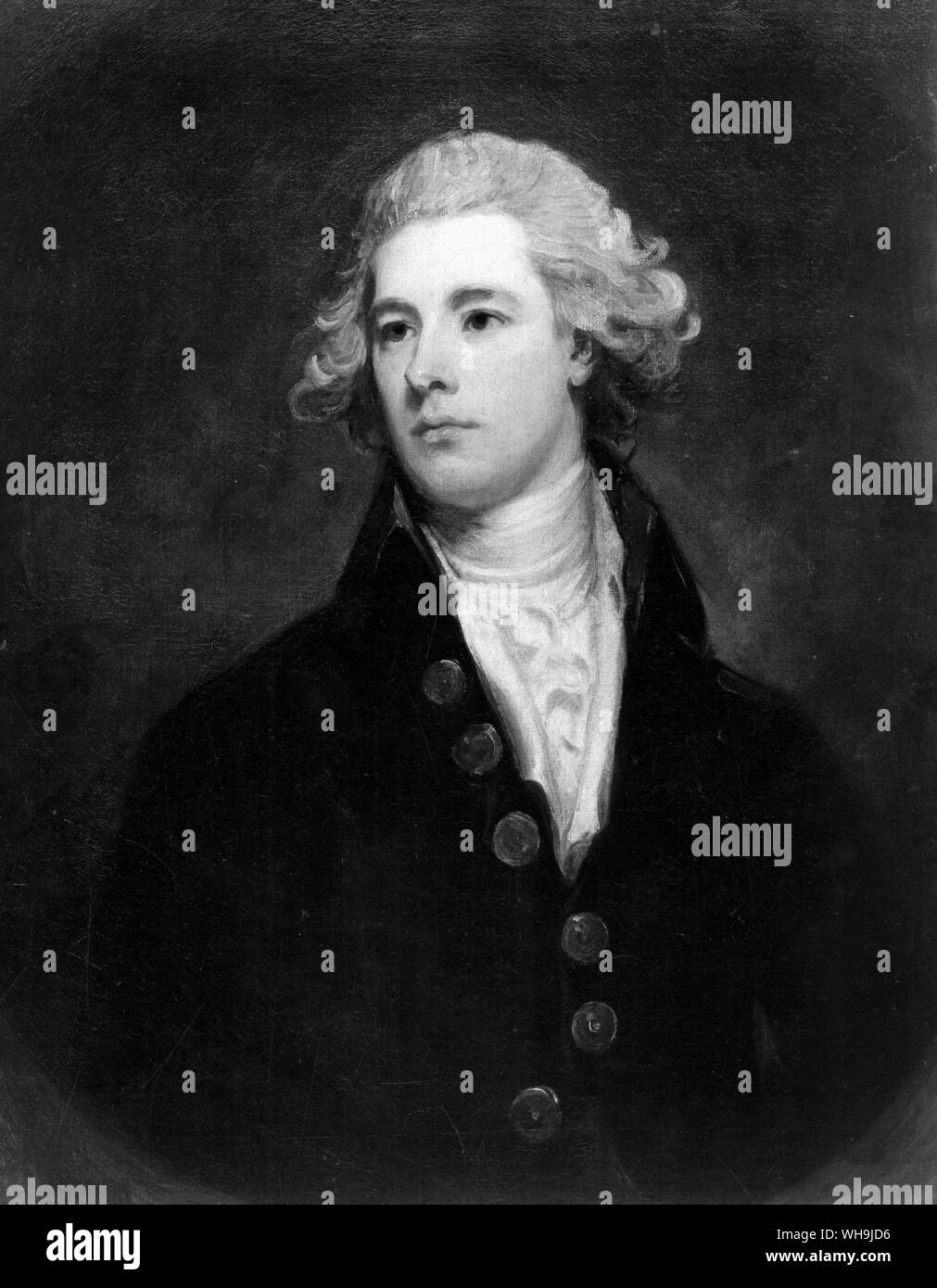 William Pitt il Giovane (1759-1806), British Tory Primo Ministro 1783-1801 e 1804-06. Figlio di William Pitt il vecchio. Egli è entrato il Parlamento a 22 anni di età. Foto Stock