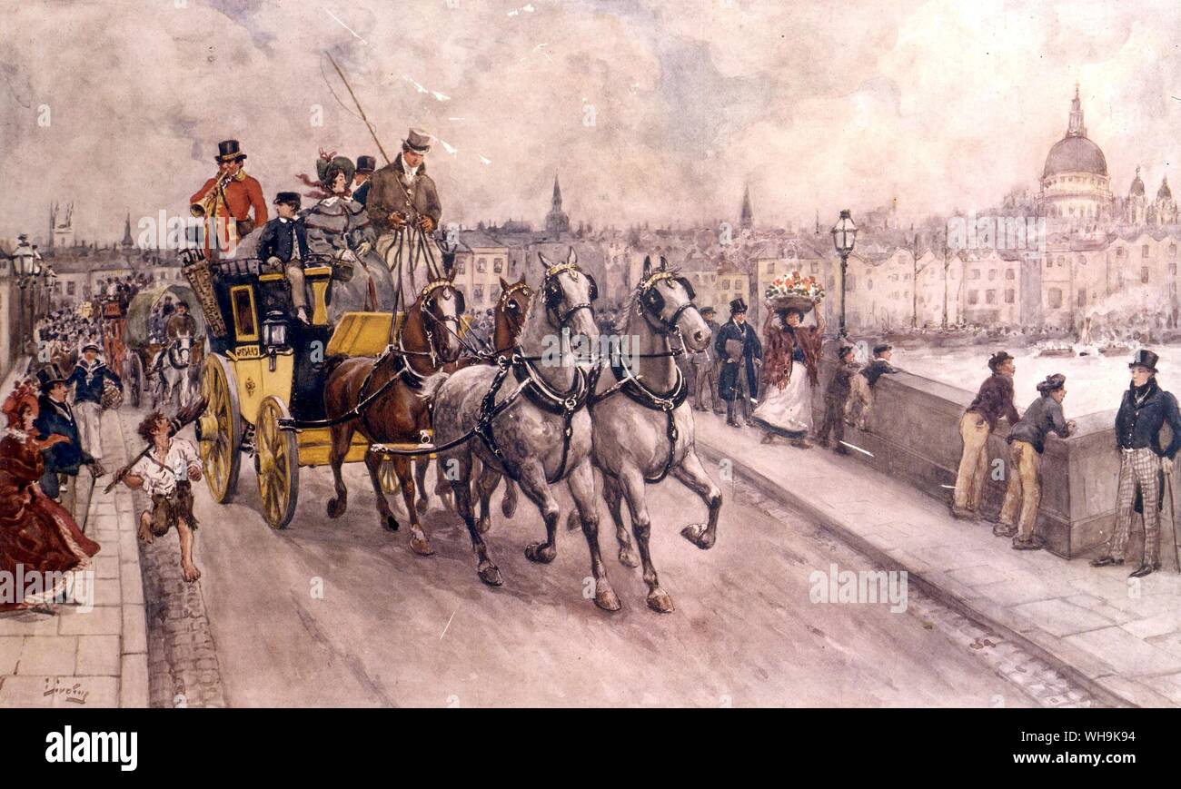 David Copperfield prima vista di Londra di Dickens Fellowship Foto Stock