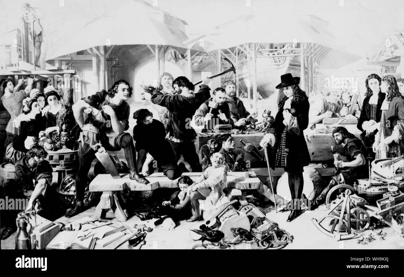 Pietro il Grande a Deptford - 1857 Foto Stock