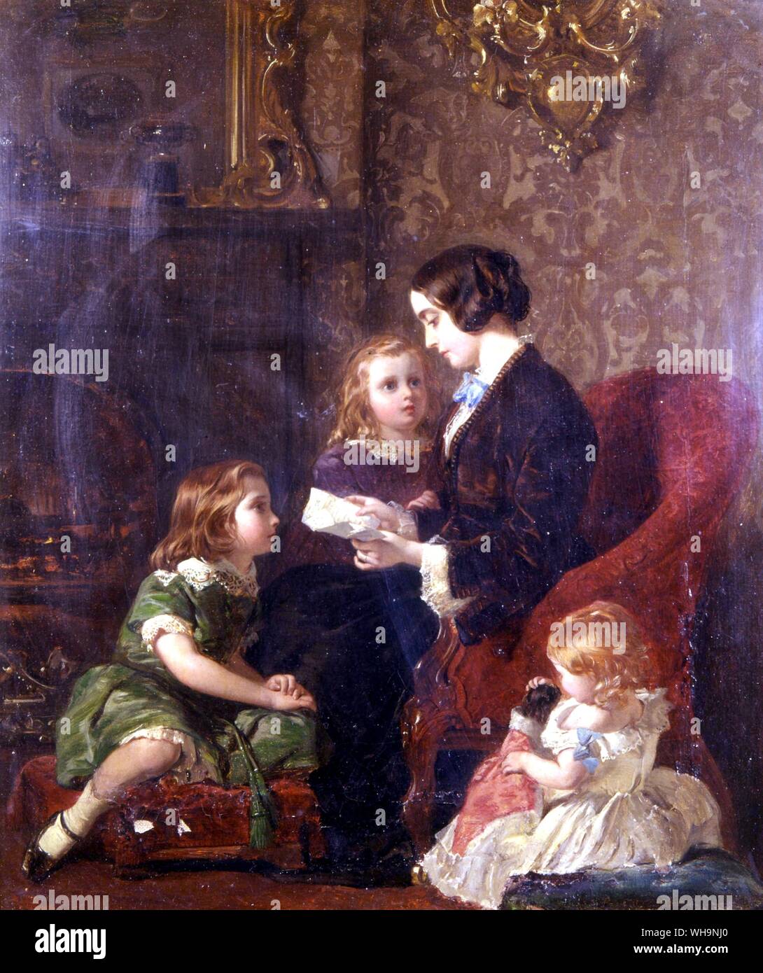 Lettera del Papa da Frederick Goodall 1855 Foto Stock