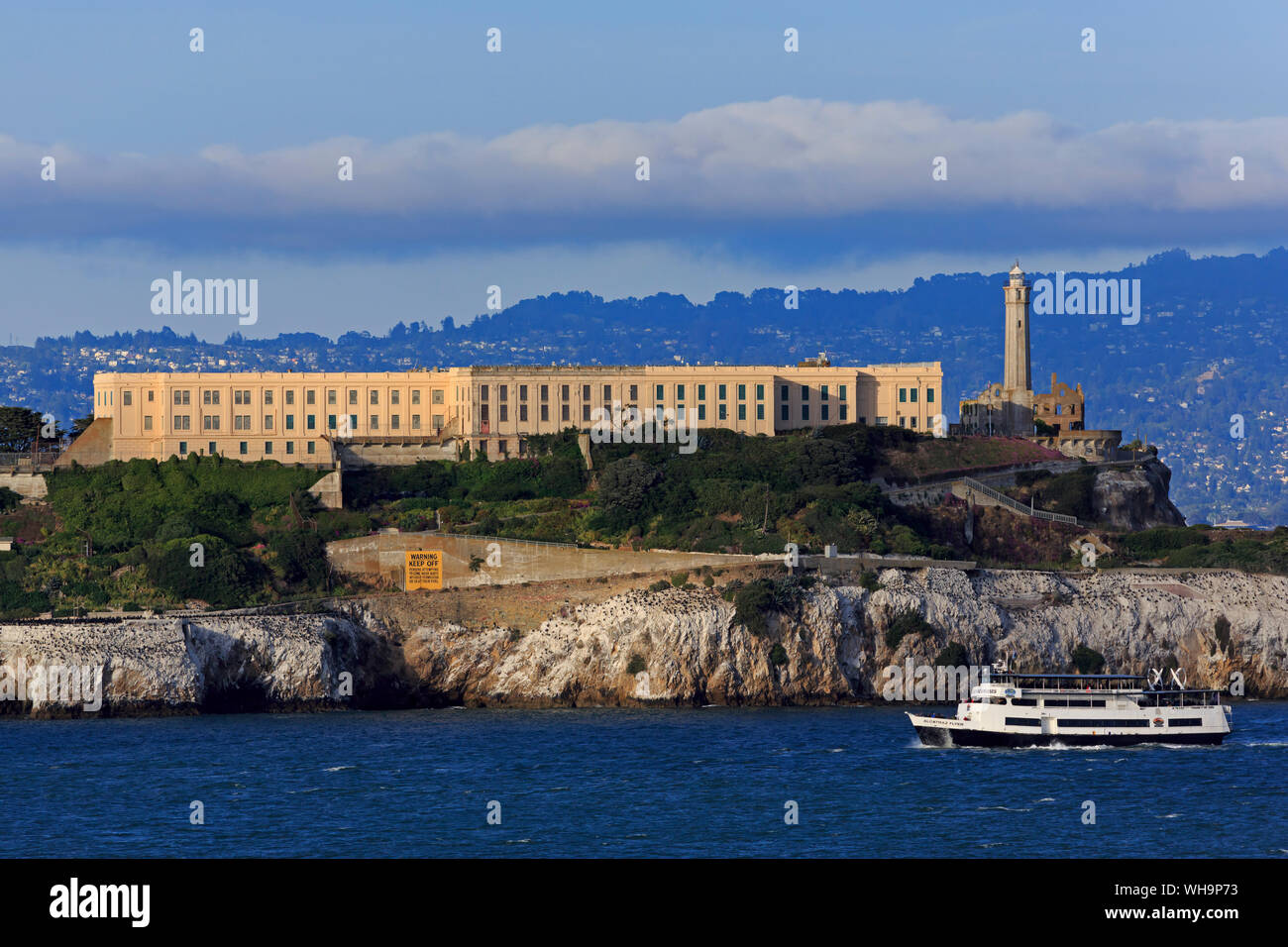 Isola di Alcatraz a San Francisco, California, Stati Uniti d'America, America del Nord Foto Stock