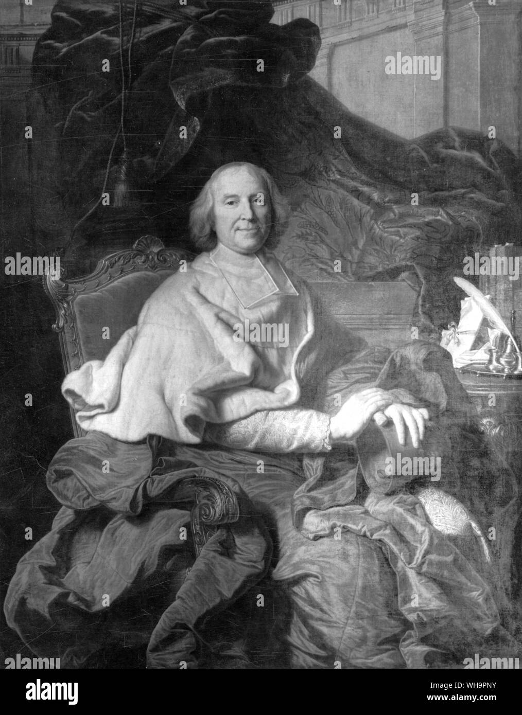 Il Cardinale Fleury, da Hyacinthe Rigaud Il duomo Foto Stock