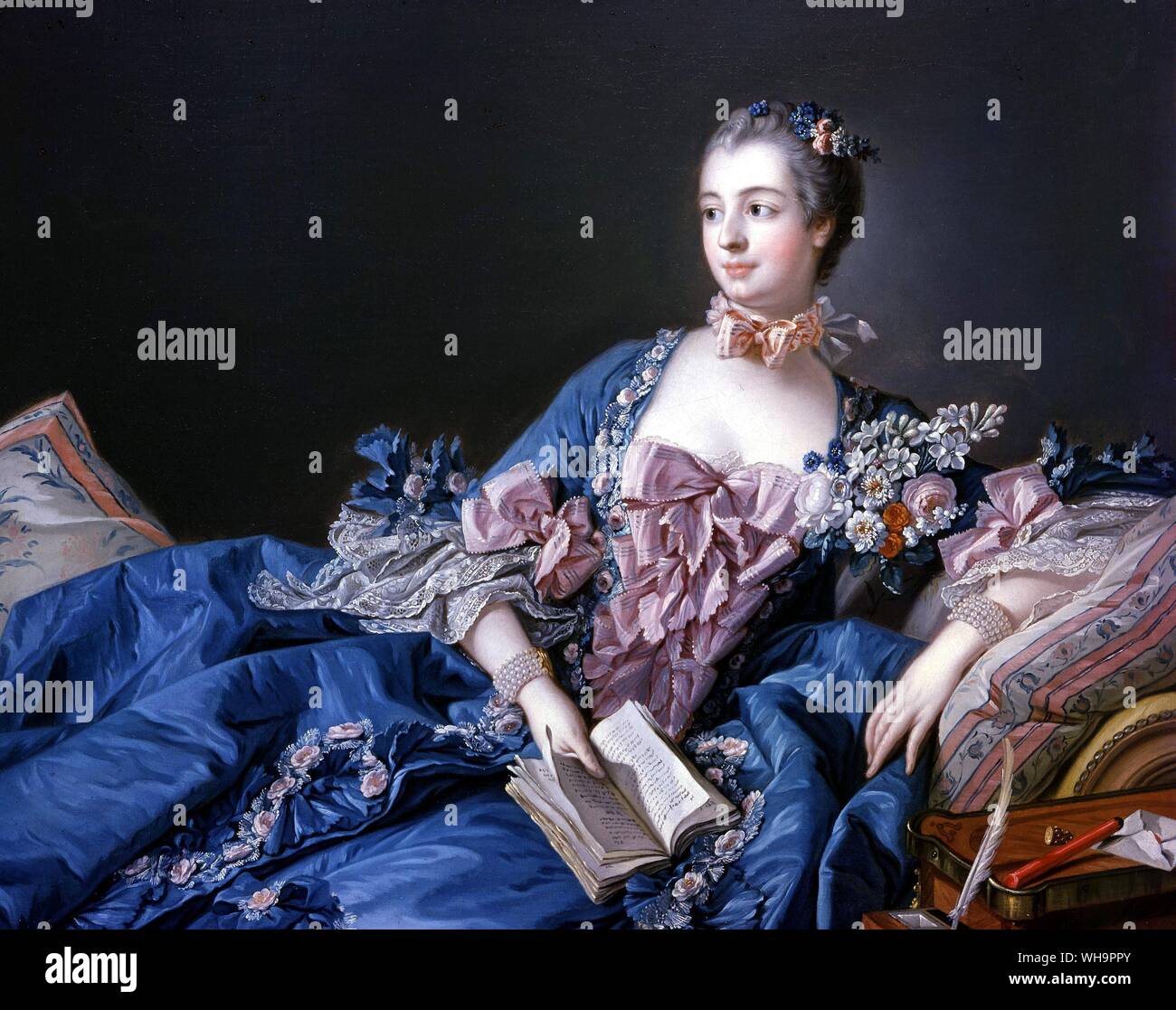 Madame de Pompadour, da Francois Boucher, 1757 Foto Stock