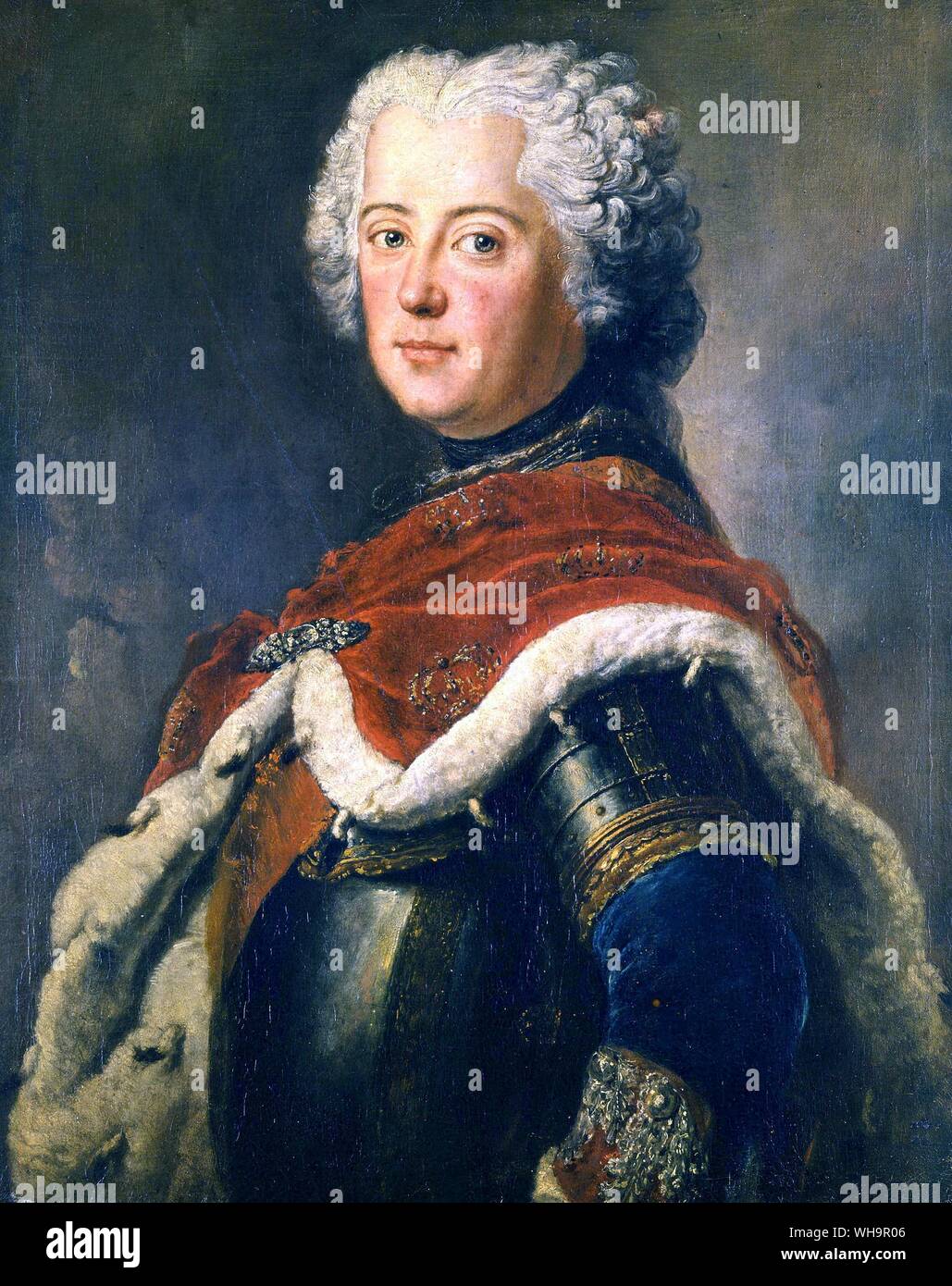 Federico il Grande, da Antoine Pesne - Foto da Madame de Pompadour la biografia Foto Stock