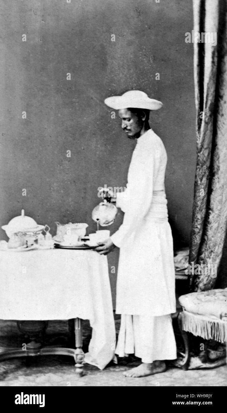 Tabella servo, India del XIX secolo. Foto Stock