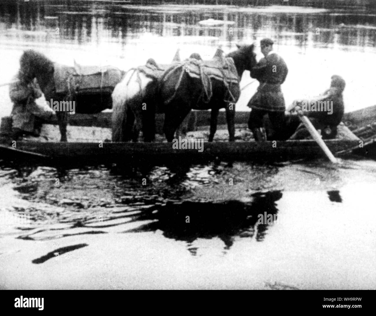 Le difficoltà incontrate da Kulik sulla seconda spedizione come presi da Strukov. Foto Stock