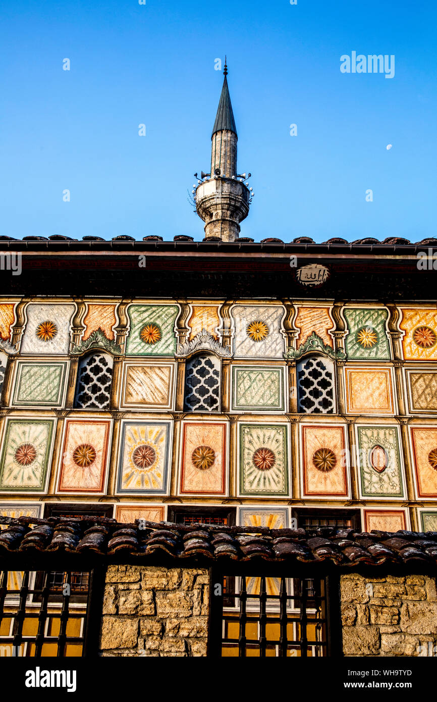Pasha moschea, la moschea dipinta di Tetovo, Repubblica di Macedonia, Europa Foto Stock