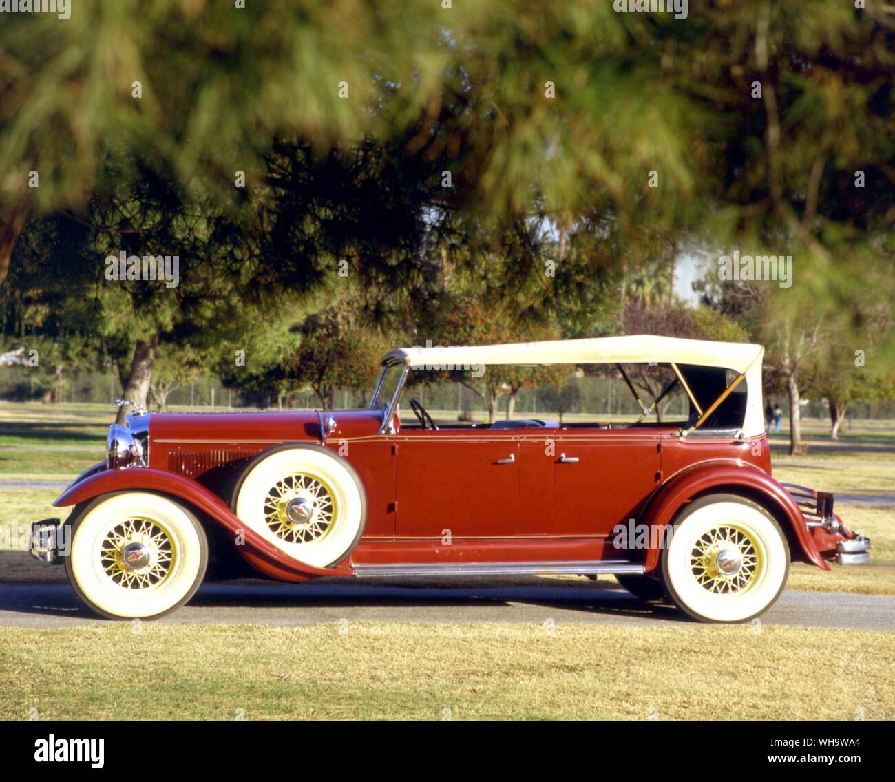 Alimentato da un 6.3 motore V8, la "con sospensioni ribassate e slanciato " Lincoln Sport Phaeton date dal 1931 Foto Stock