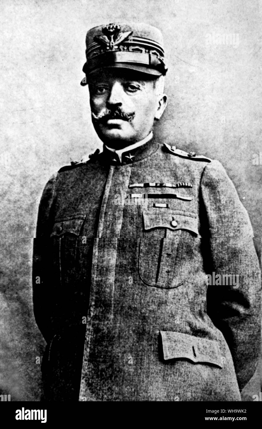 WW1/ Ten. gen. Luigi Cadorna. Comando Supremo - Capo di Stato M. Foto Stock