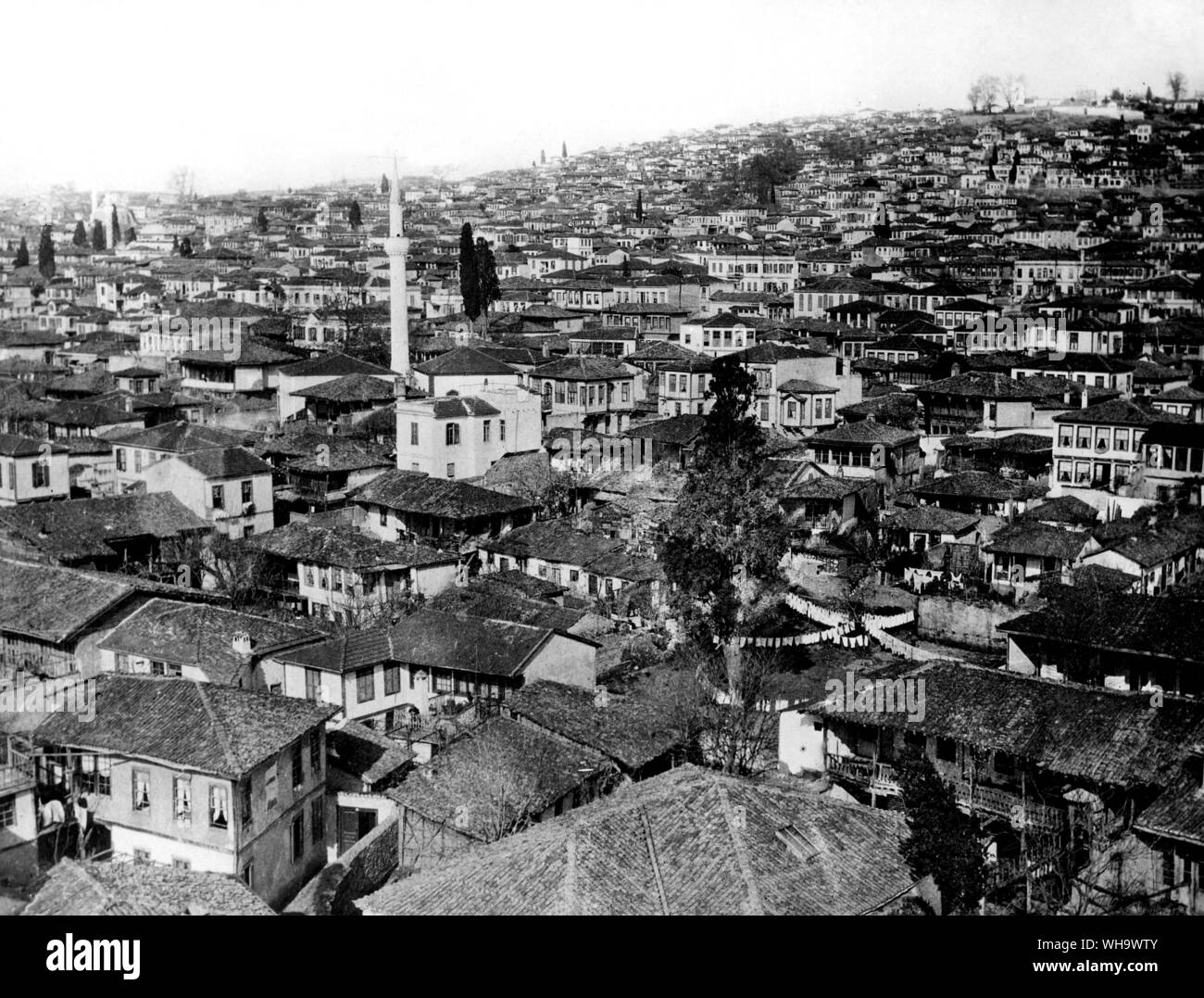 WW1/ Balcani. Vista generale della città di Salonicco, xx febbraio 1916. Foto Stock