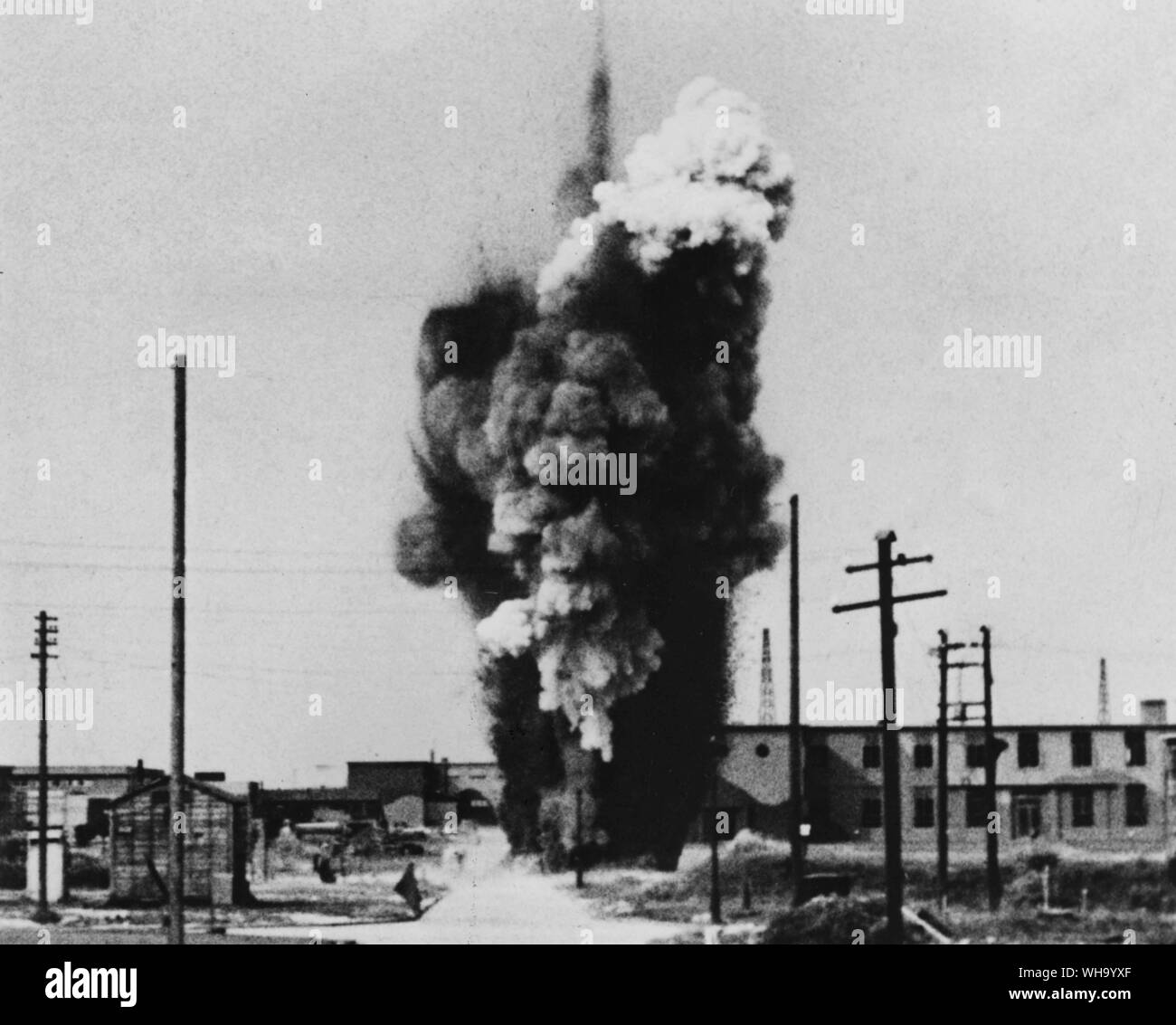 Battaglia di Bretagna. Airfield sotto attacco Foto Stock