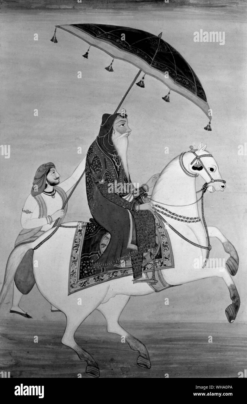 Ranjit Singh. Ritratto indiano, xix secolo. Foto Stock