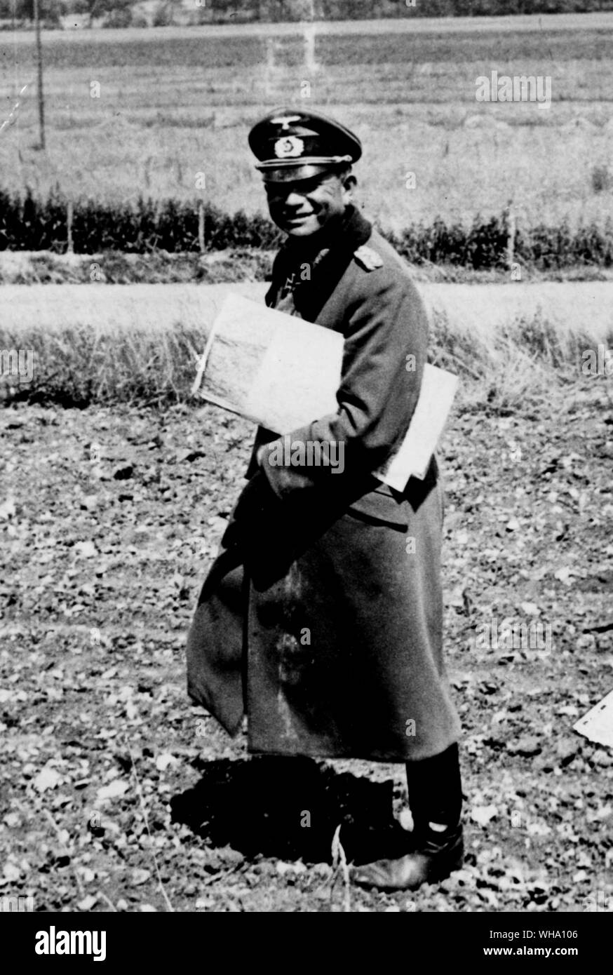 WW2: Germania/ generale Guderian a Le Quitteur vicino a S. Quintino, primavera 1940. Foto Stock