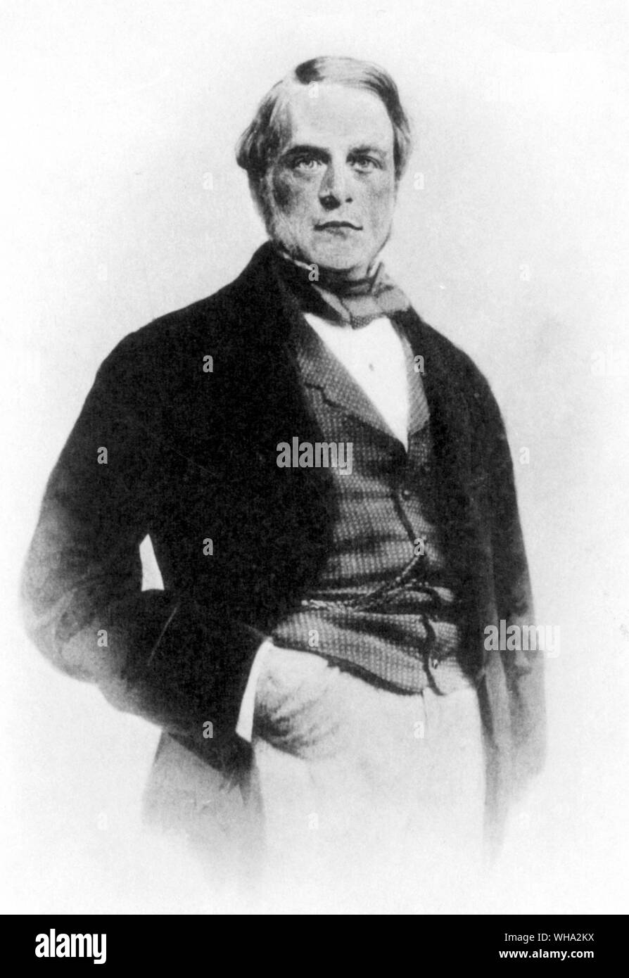 Morgan, Junius Spencer noi banchiere e finanziere; padre di John Pierpont Morgan  1813-1890 London 1857. Foto Stock