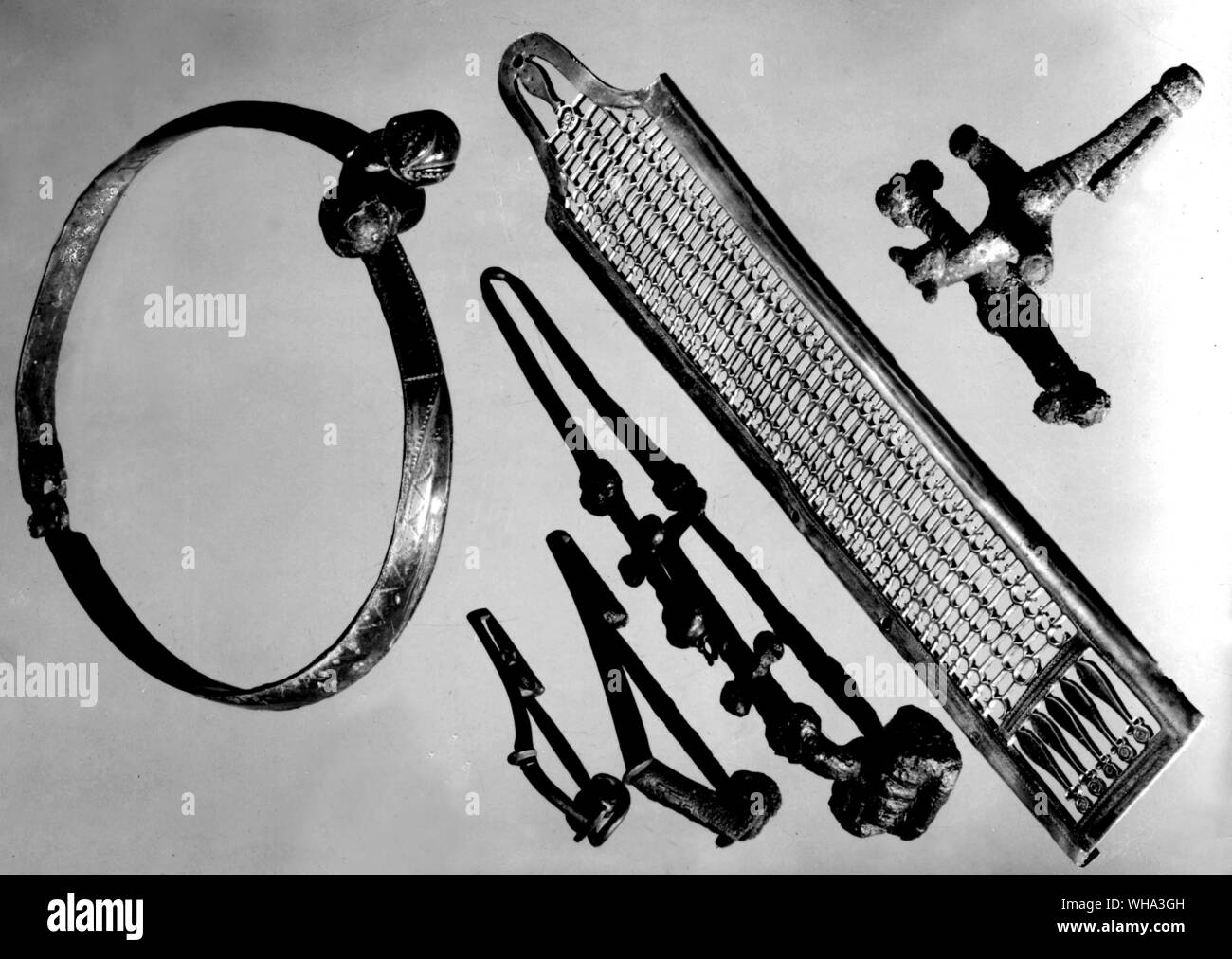 Prima età del ferro: artefatti. Foto Stock