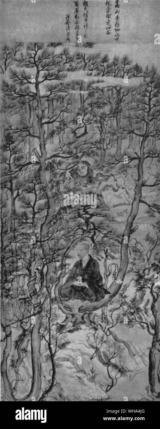 Il sacerdote Myoe . Xiii secolo Foto Stock