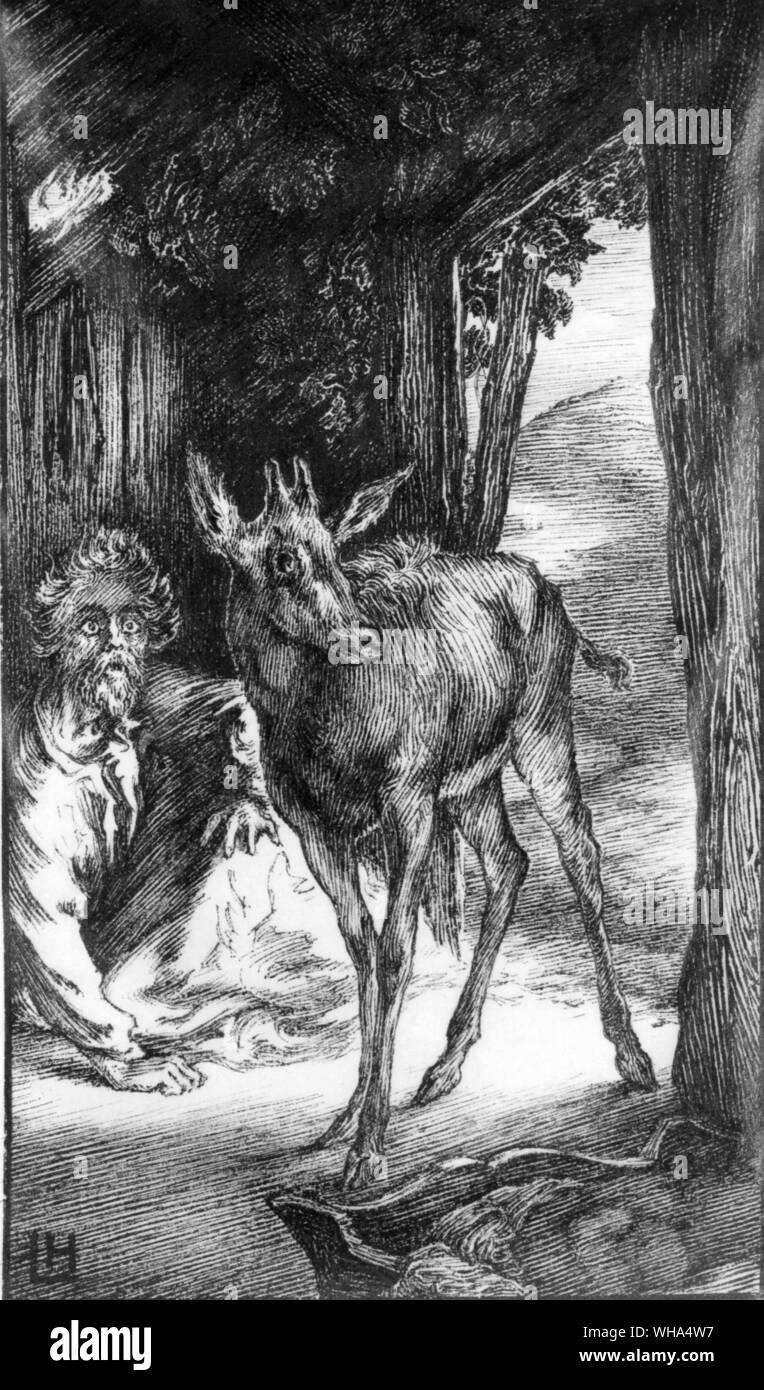 Il cane bianco. Da Housman L. Foto Stock