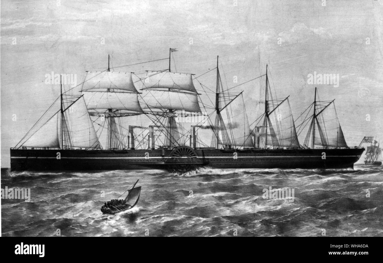 Great Eastern da Dutton. Maiden Voyage 1859 Foto Stock