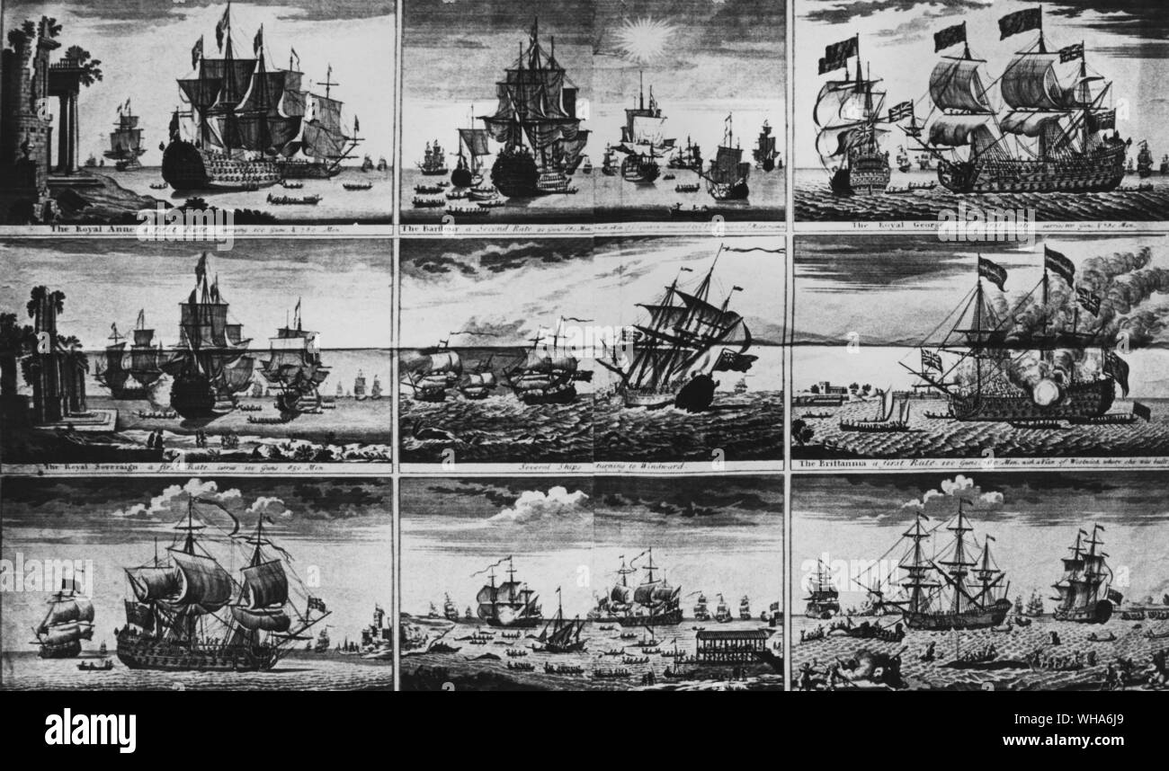 La Royal Navy e la pesca di Gran Bretagna tratte dal signor baston Foto Stock