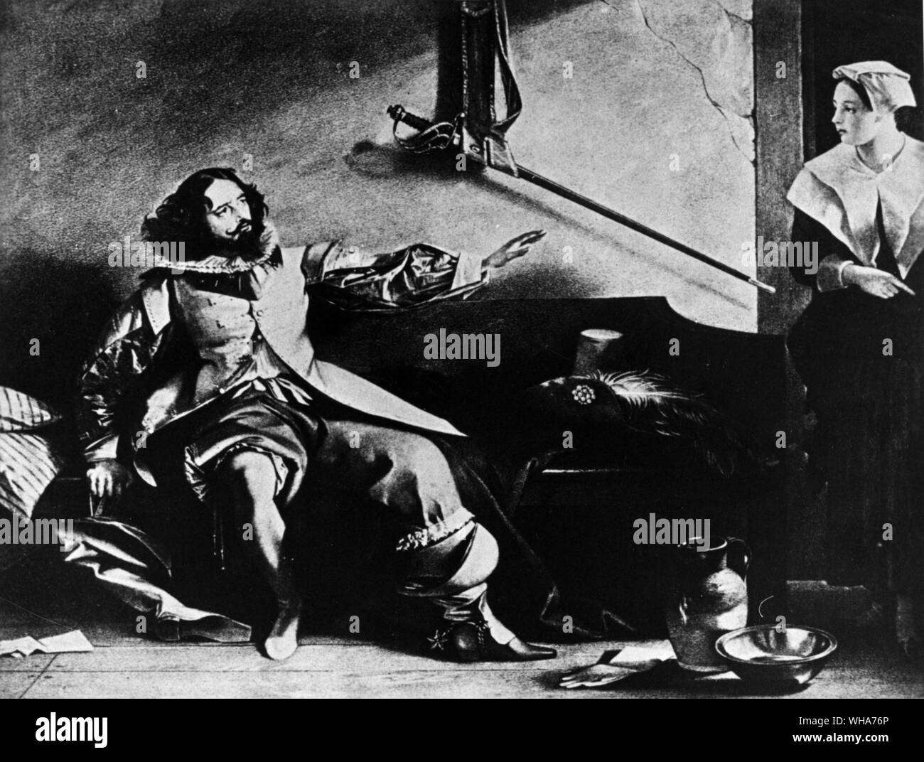 Ben Jonsons ogni uomo nel suo umorismo. 1845 al Teatro Kellys Soho Foto Stock