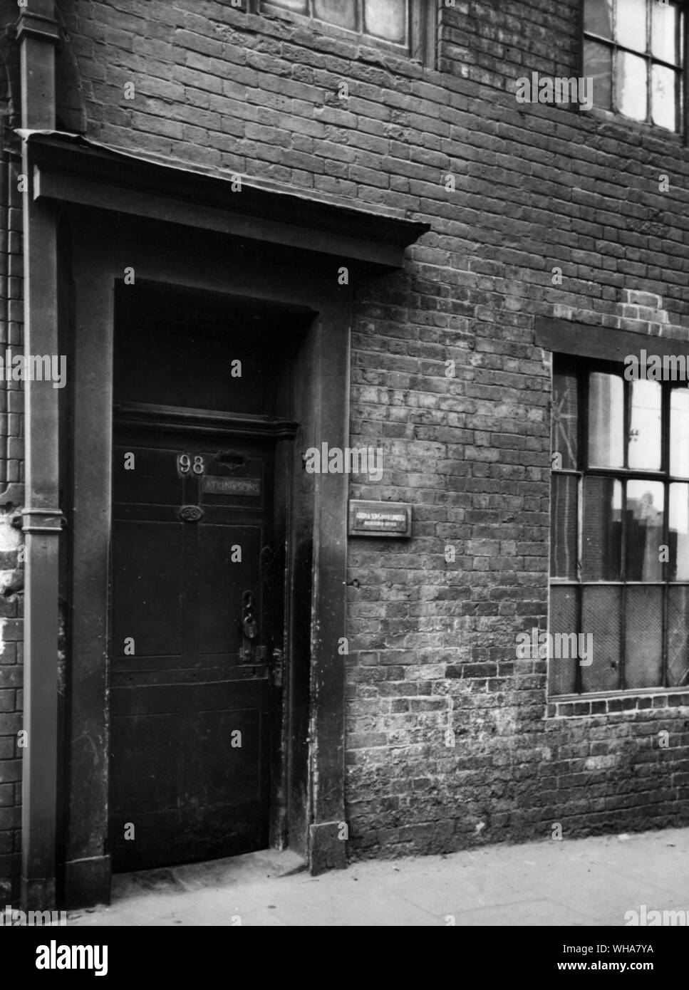 Nel 1910 la lacca Damard Co Ltd ha iniziato la produzione a 98 Bradford Street Birmingham Foto Stock