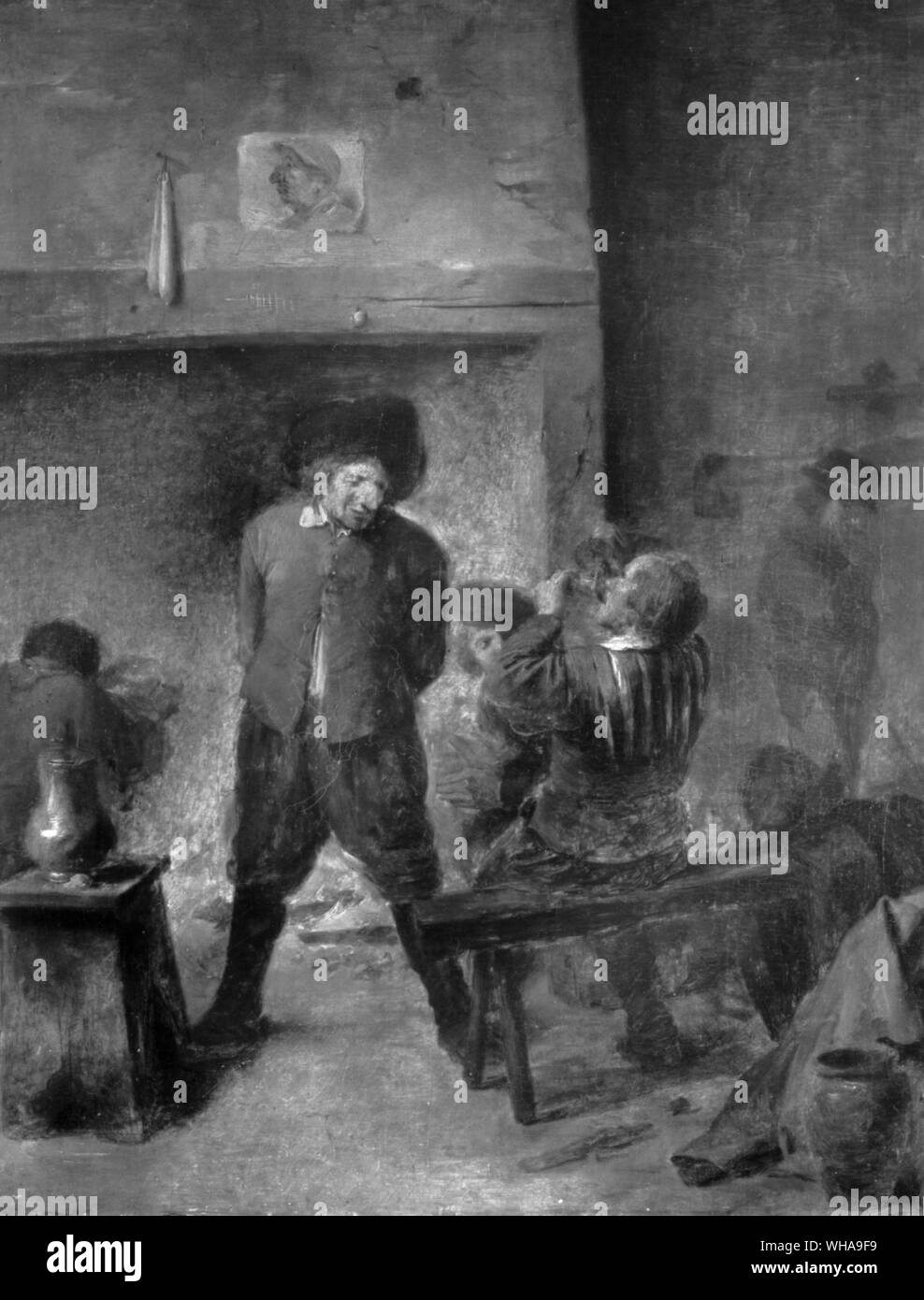 Taverna scena. Brouwer. Foto Stock